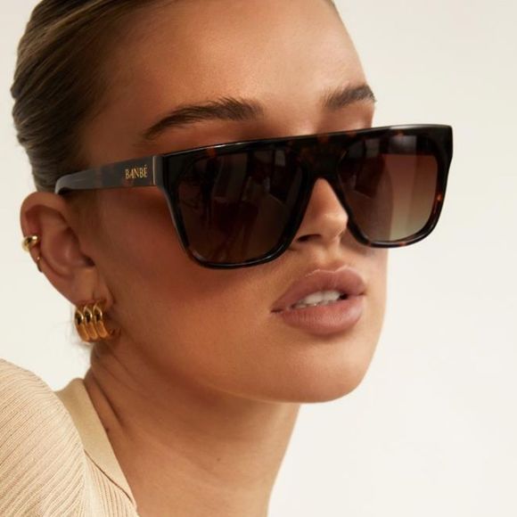 Banbe Accessories - Banbe The Shields Sunglasses in Havana Brown Fase